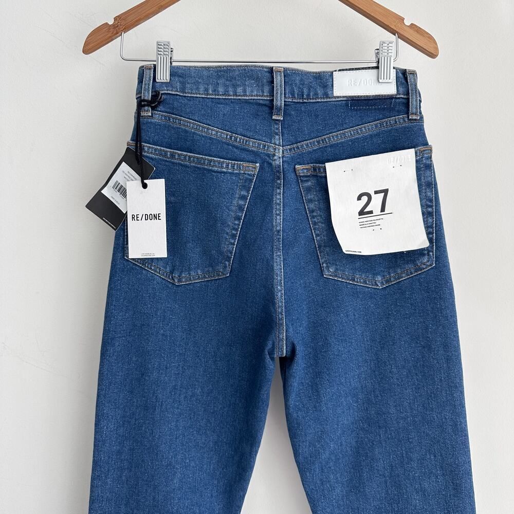 Re/Done Jeans Womens 27 High Rise Skinny Boot Western Rinse Stretch - Picture 9 of 14